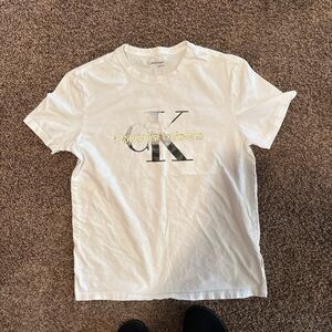 Calvin Klein Kids White Tee with Logo